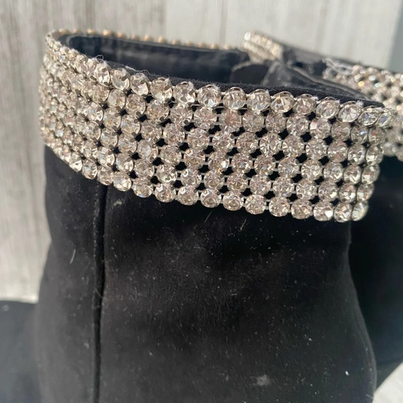 NEW YORK & COMPANY RHINESTONE-CUFF HEEL BOOTIE SIZE 10 - Picture 8 of 10